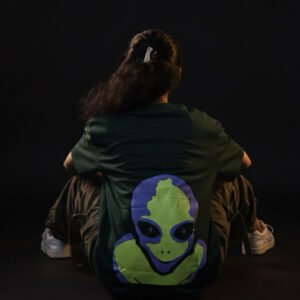 “alien signal” oversized tee