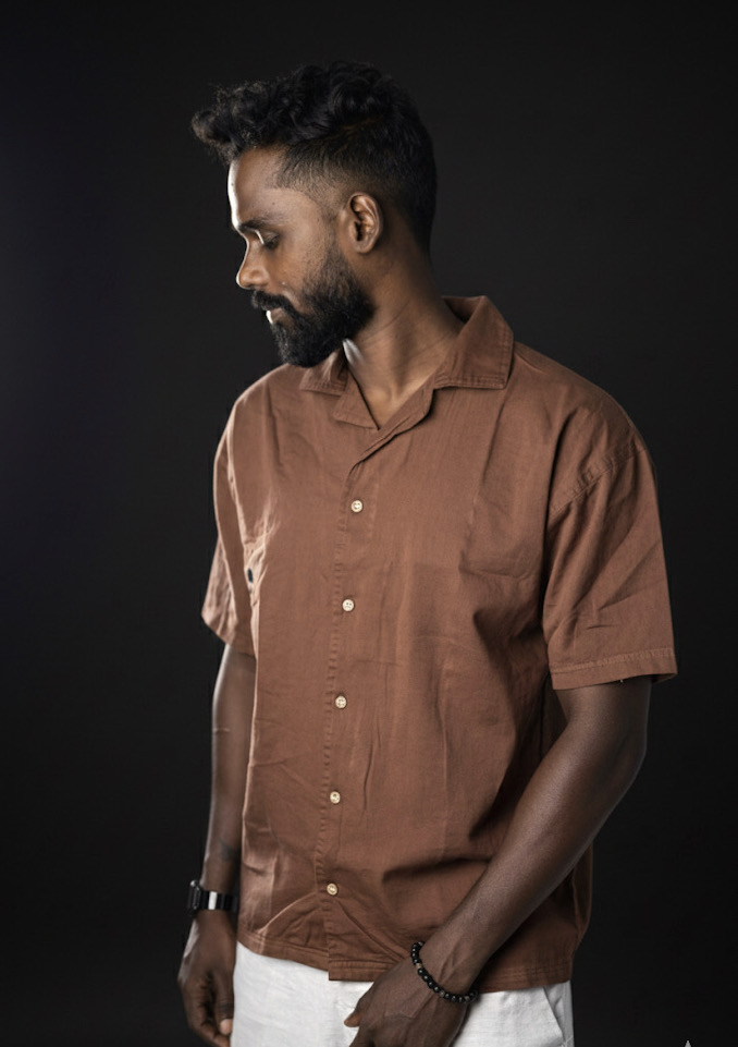 View 2 — Espresso Unisex Oversized Shirt