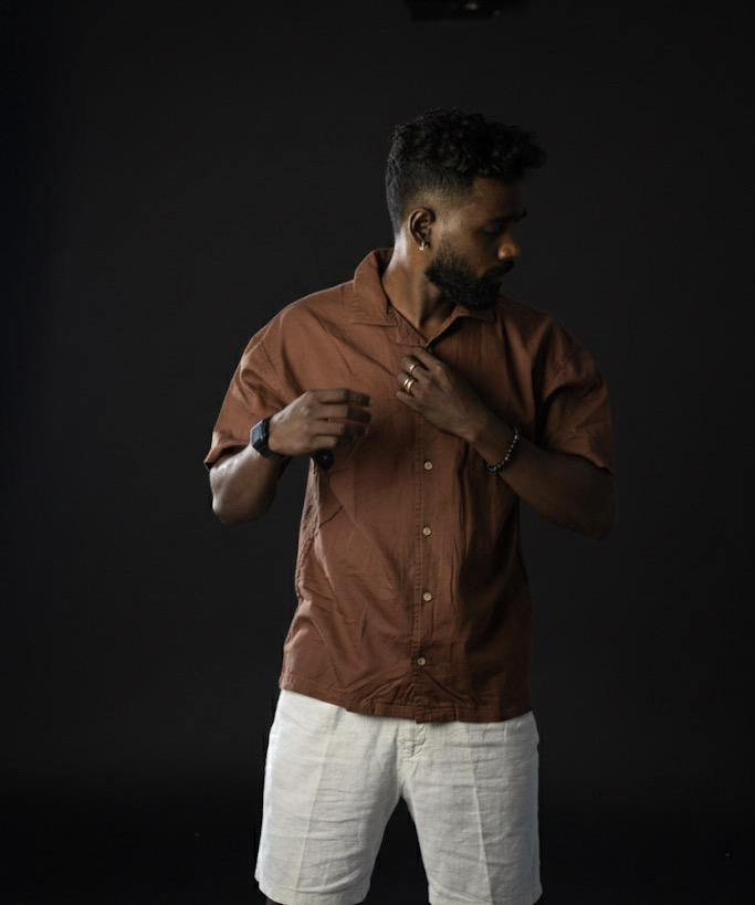 View 3 — Espresso Unisex Oversized Shirt