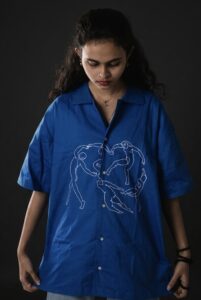 DUD Eternal Dance to the Blues — heavy 280 GSM statement piece — Chennai anti-fashion
