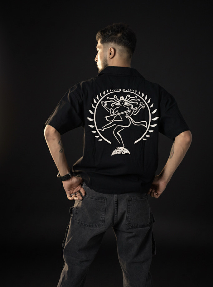 DUD Cosmic Dance Shirt — heavy 280 GSM oversized shirt — Chennai anti-fashion